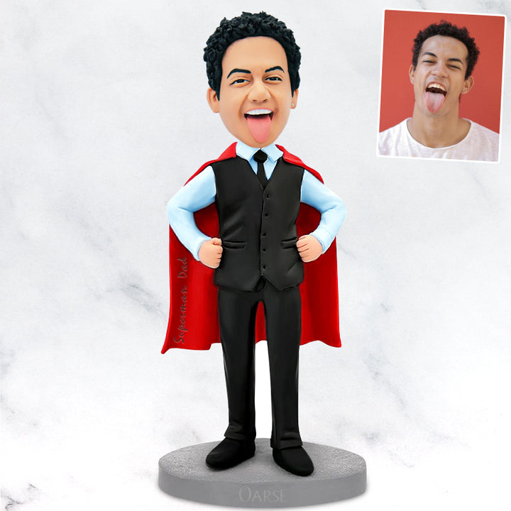 Super Dad Personalized Bobblehead Dolls, Custom Bobbleheads Best Gift for Father - OARSE