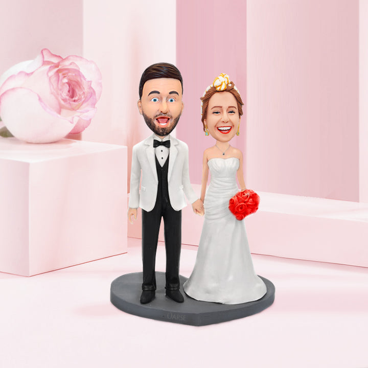 Wedding Personalized Bobblehead Dolls for Couple - OARSE