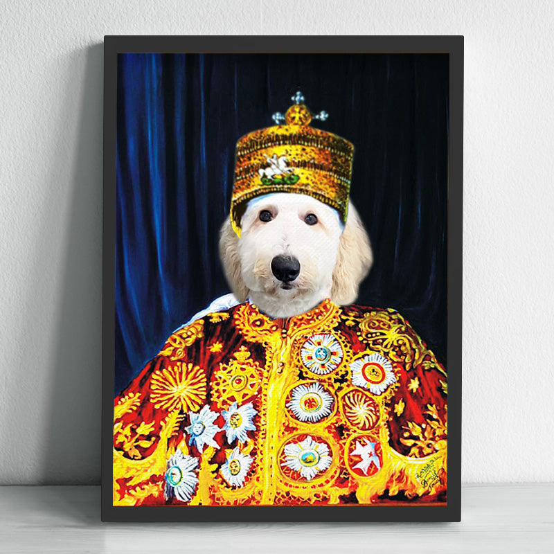 Custom Pet Royal Portraits Canvas The African King Personalized Dog Renaissance Painting - OARSE