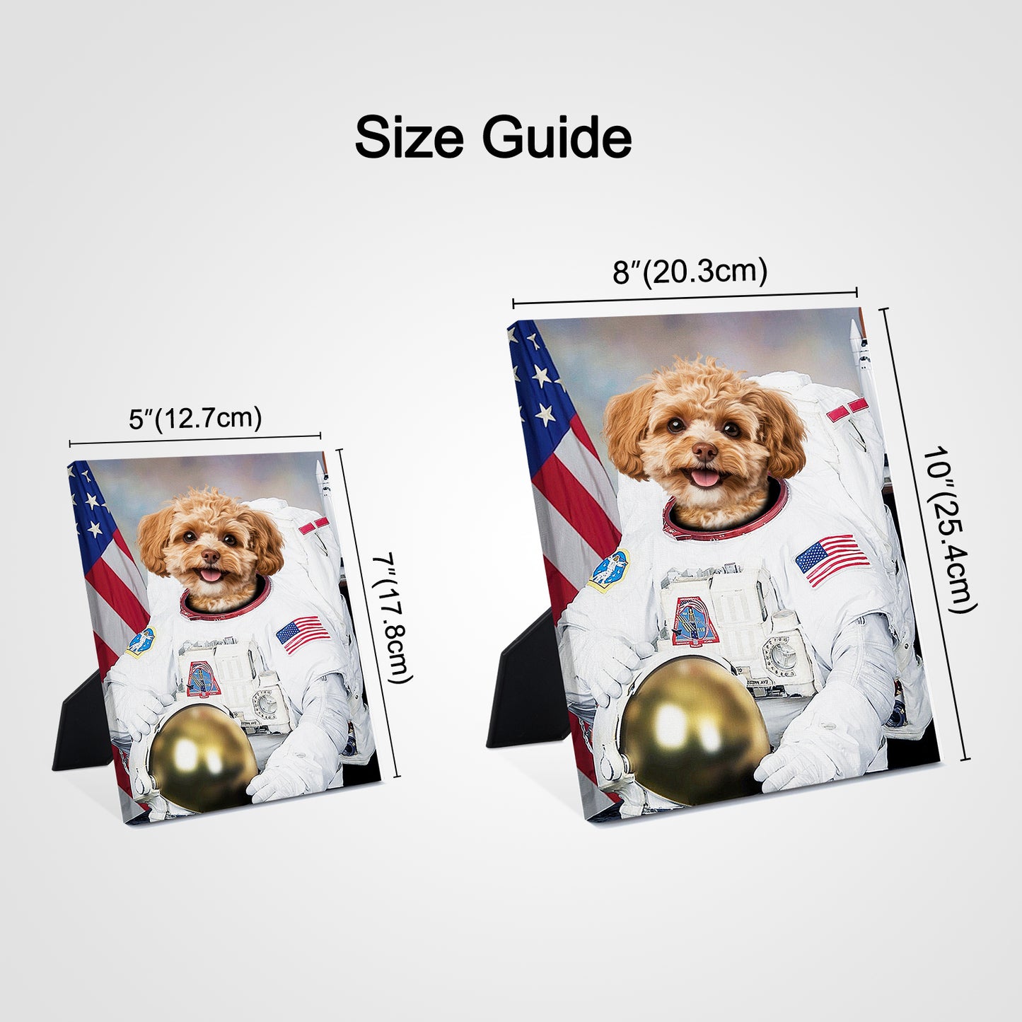 Astronaut Personalized Desktop Pet Standing Canva - OARSE