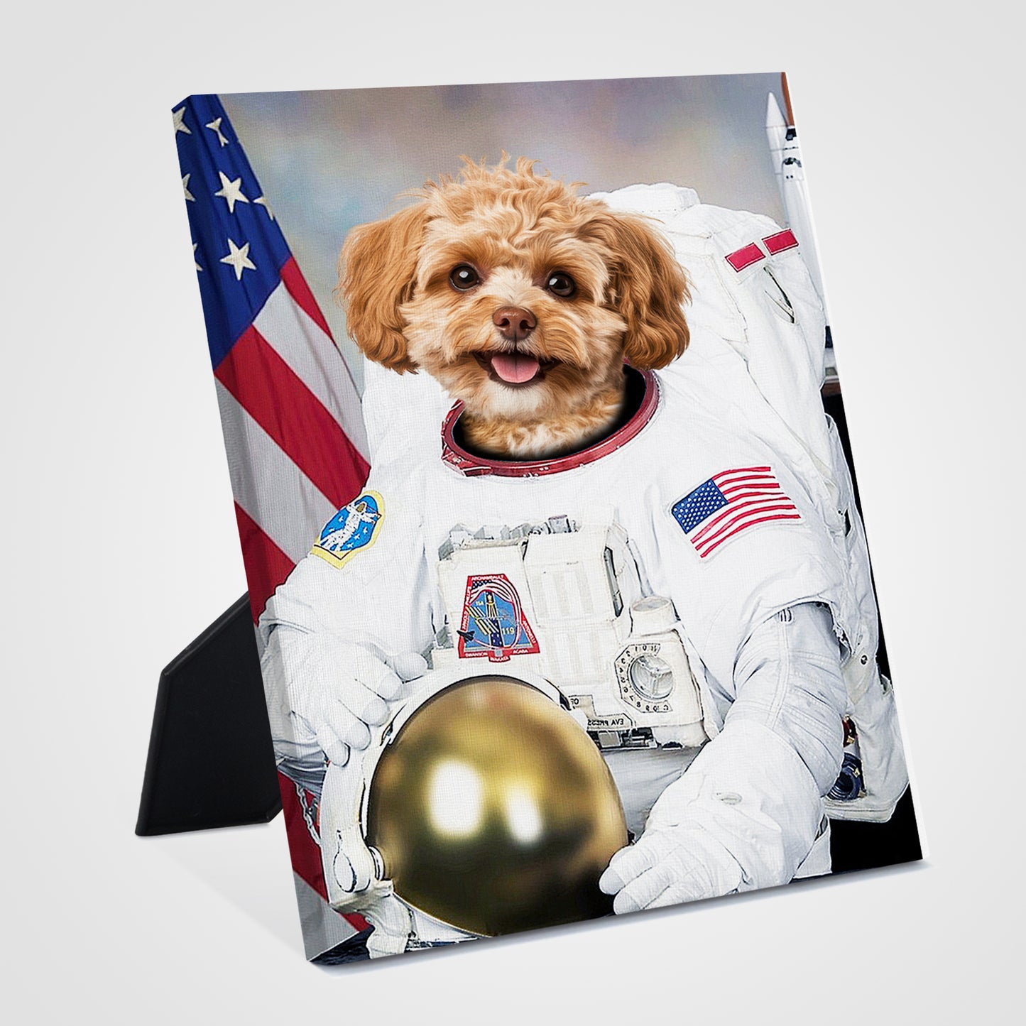 Astronaut Personalized Desktop Pet Standing Canva - OARSE