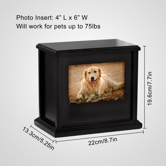 Custom Dog Ashes Urn Personalized Memorial & Keepsake Pet Cremation Urns with Photo Frame - OARSE