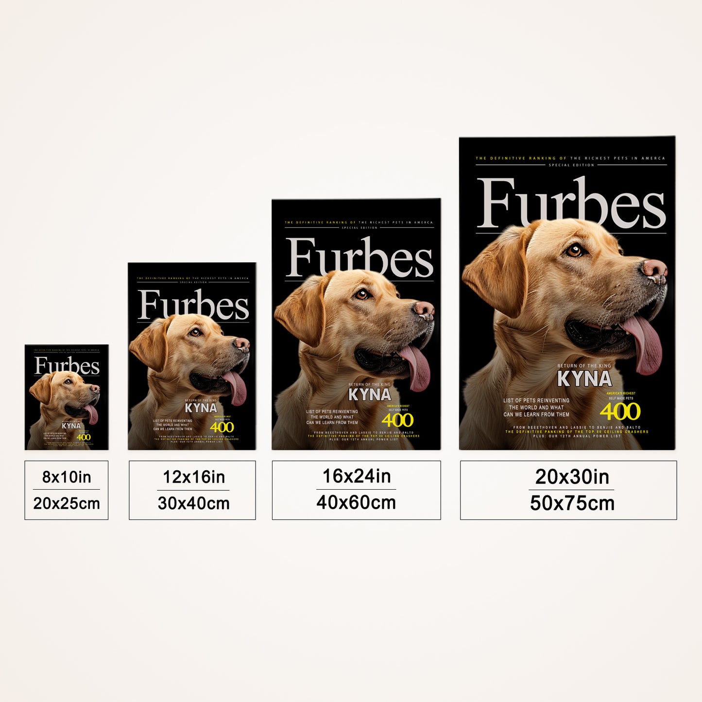 Custom Pet Portraits Canvas with Photos - Forbes’ - OARSE