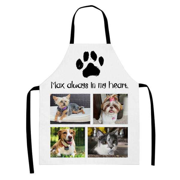 Custom Made Kitchen Aprons From Pet Picture Personzlied Photo Apron Gift for Her/Him - OARSE