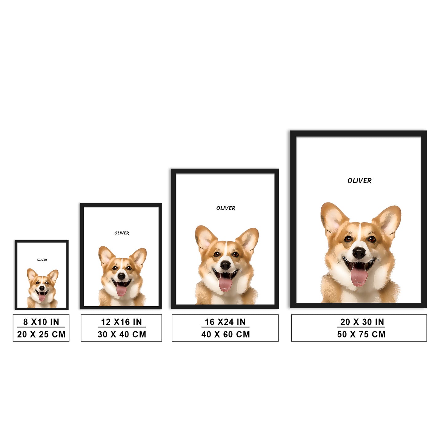 Custom Memorial Pet Portraits Canvas Art - OARSE