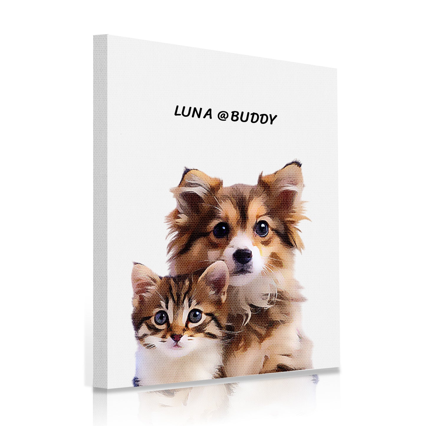 Custom Memorial Pet Portraits Canvas Art - OARSE