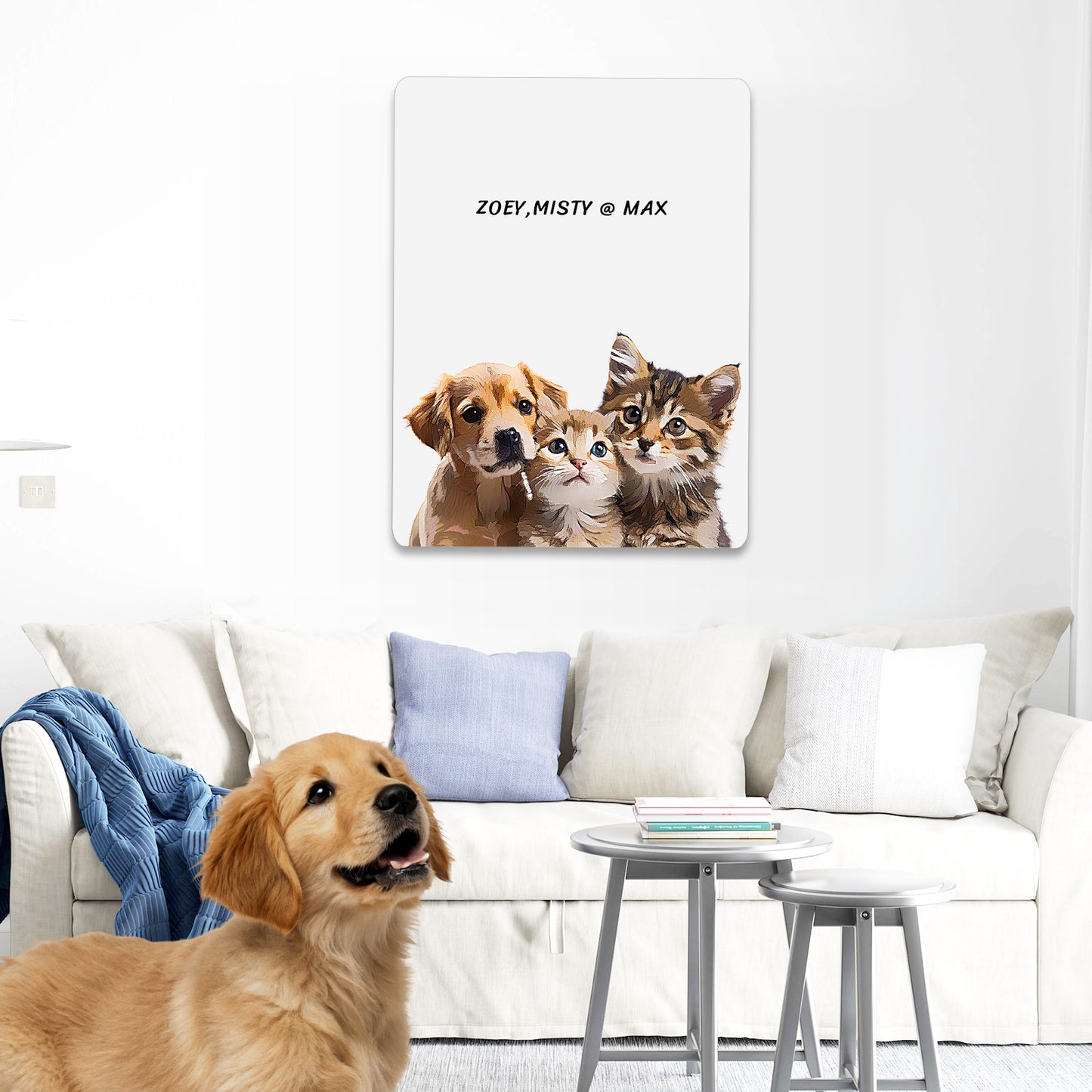 Custom Memorial Pet Portraits Canvas Art - OARSE