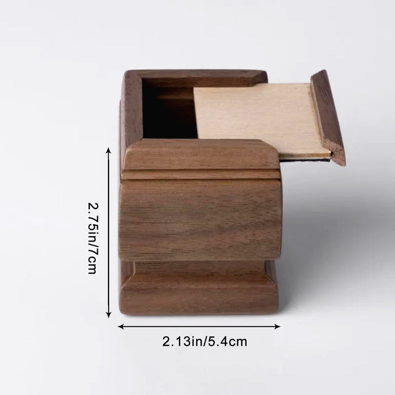 Custom Pet Cremation Urns Box with Name Personalized Solid Wood Square Keepsake Urn - OARSE