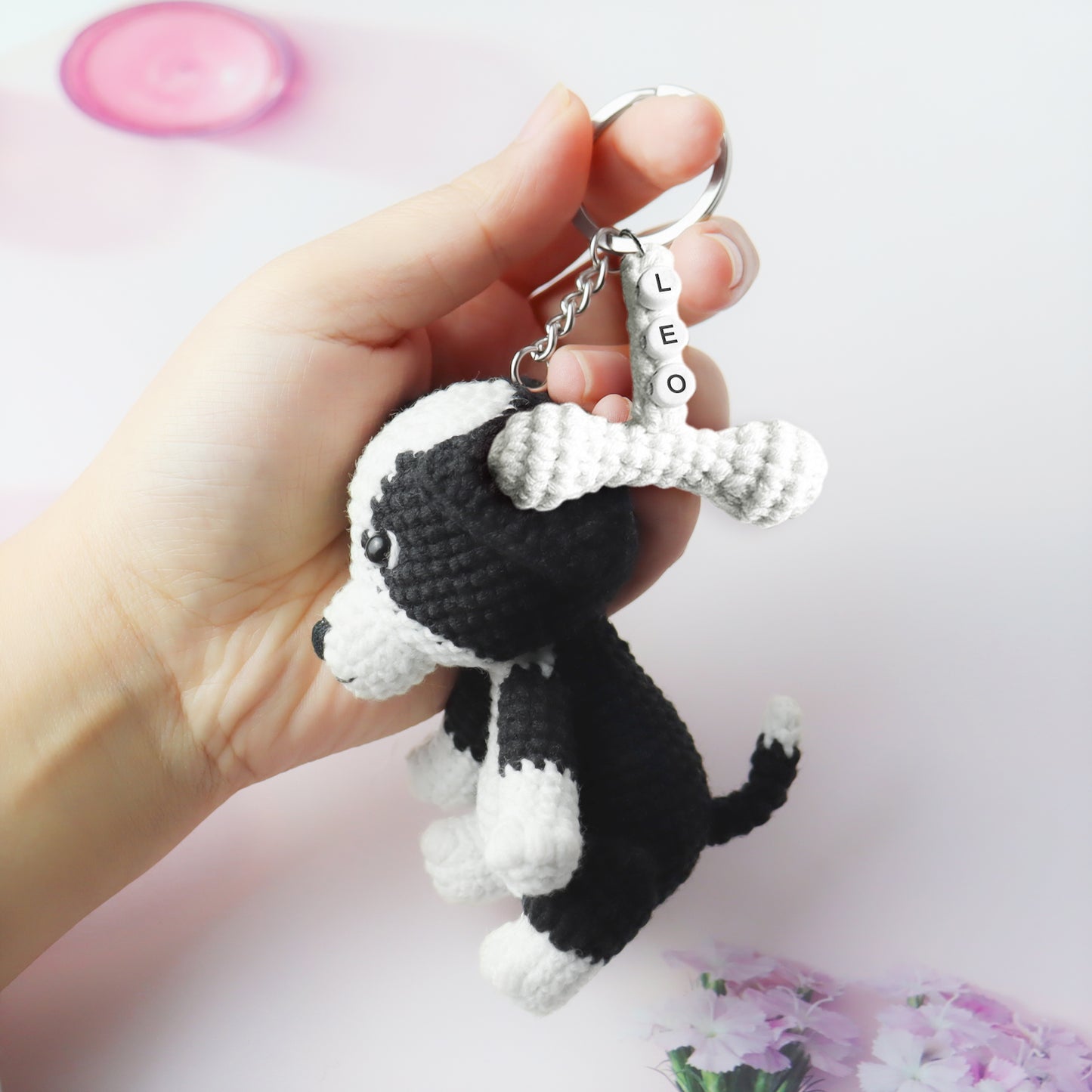 Custom Pet Crochet Keychain from Photo - OARSE