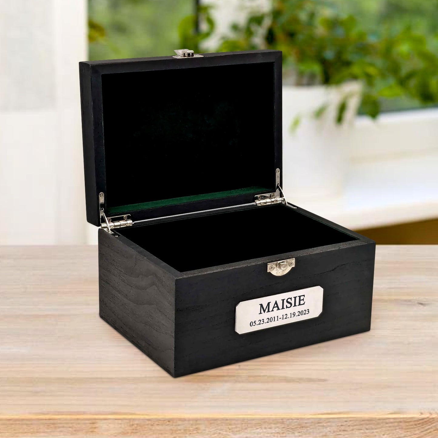 Custom Wood Pet Cremation Urns Personalized American Bulldog Ashes Box for Dogs - OARSE