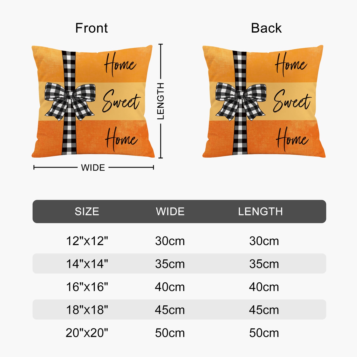 Fall Autumn Blessings Decorative Pillow with Pumpkin for Couch, Sofa, Home - OARSE