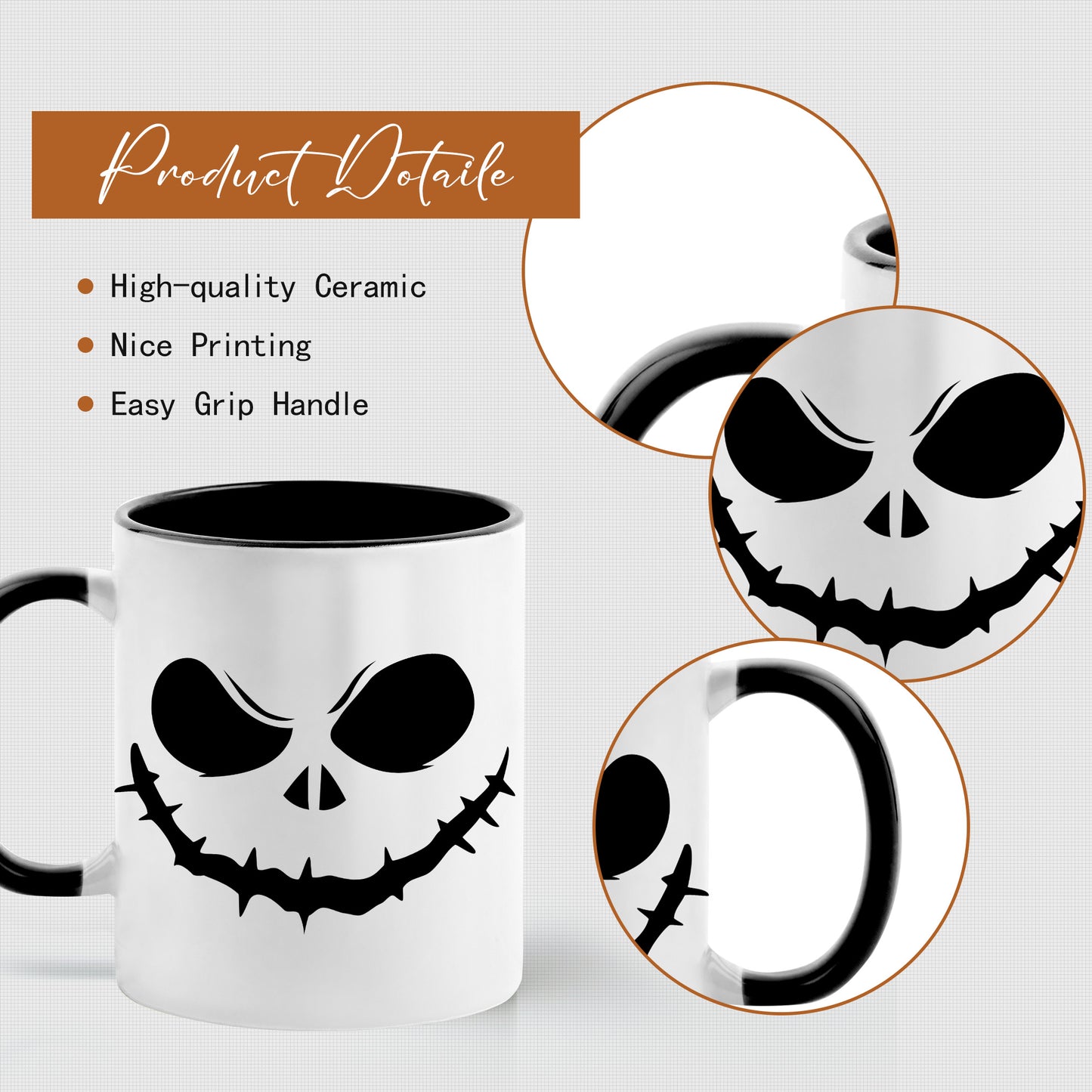 Unique Halloween Pumpkin Coffee Mugs Hello Fall Mug for Hallween Gift - OARSE