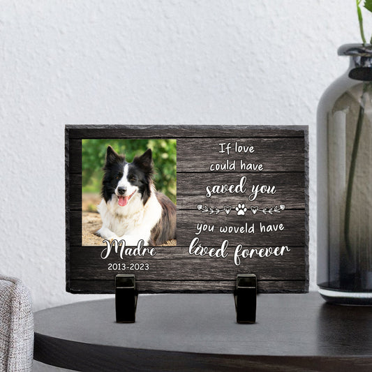 Custom Pet Memorial Plaque for Deceased Dogs Personalized Garden Stones with Picture - OARSE