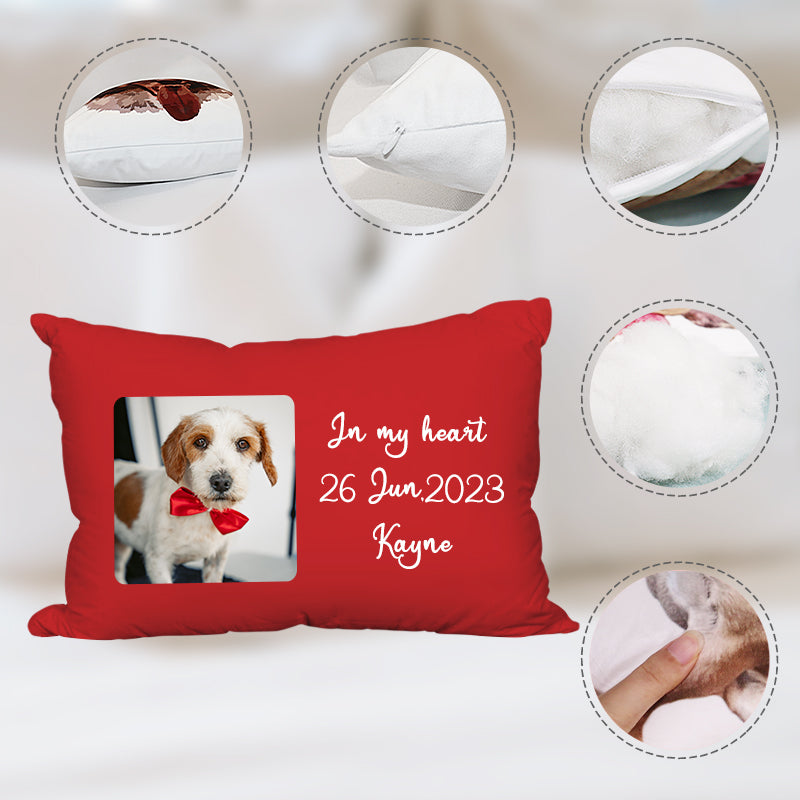 Personalized Pet Picture Pillow with Name Customized Photo Printed - OARSE