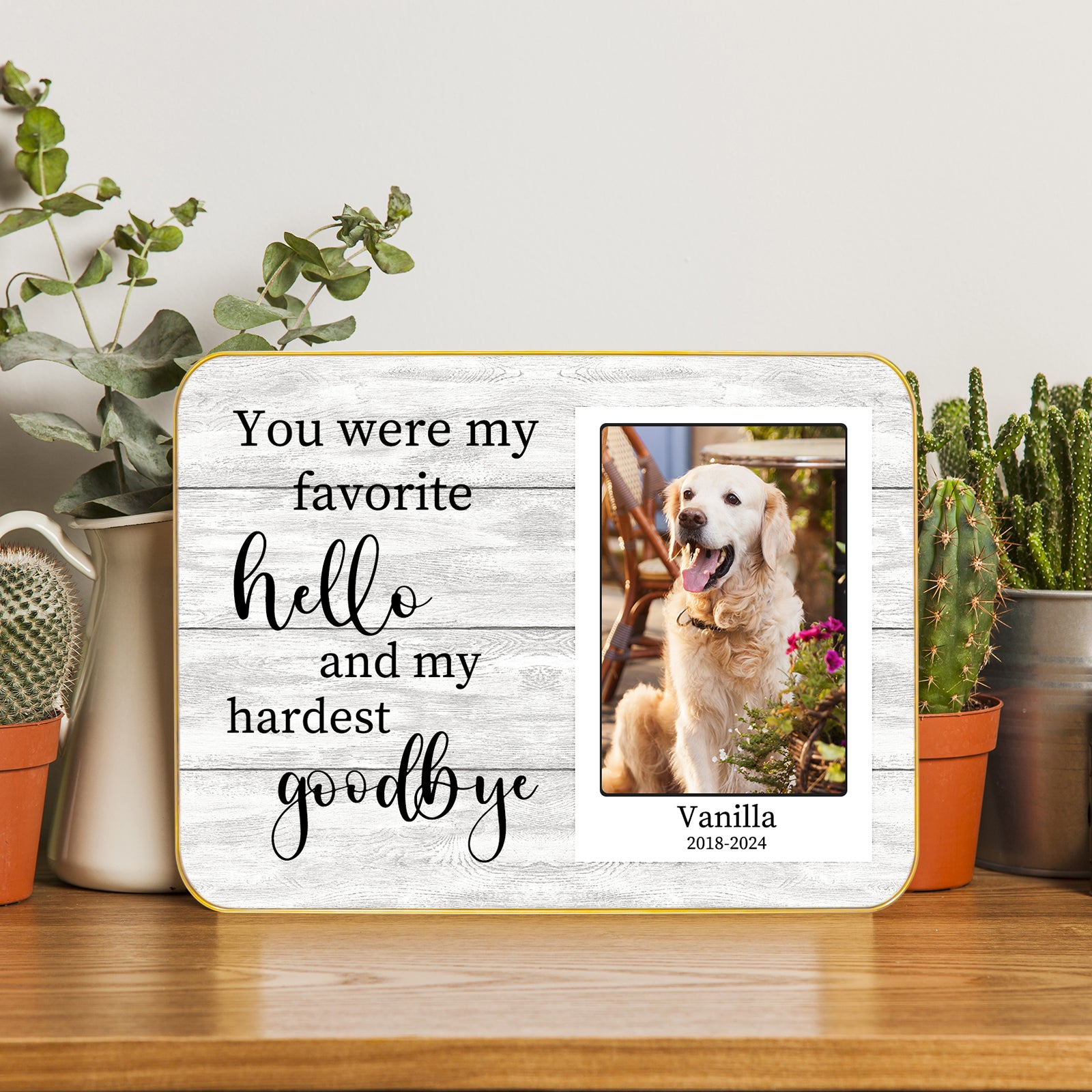 Custom Pet Memorial Canvas Print or Pet Remembrance Gift - OARSE