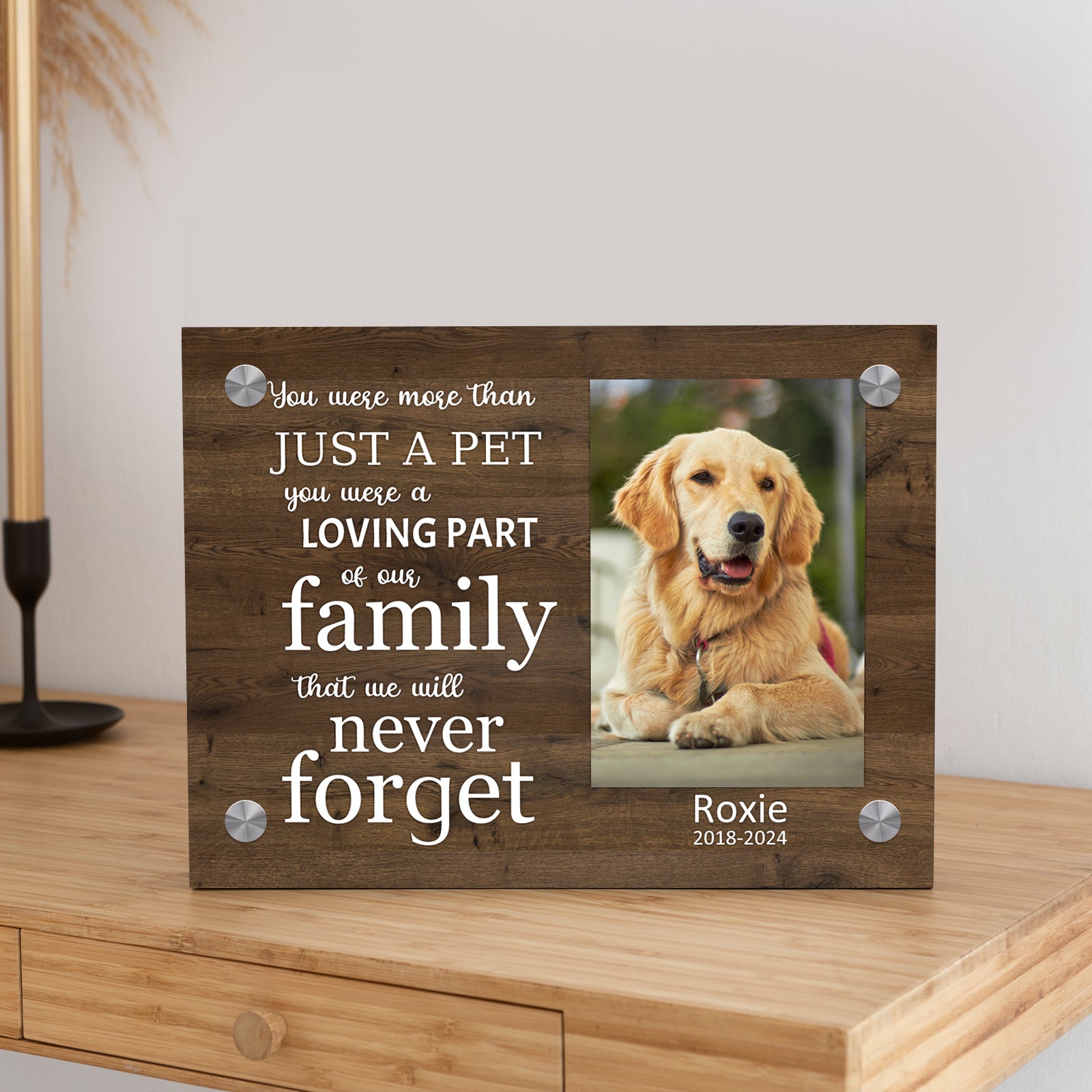 Custom Pet Memorial Canvas Print or Pet Remembrance Gift - OARSE