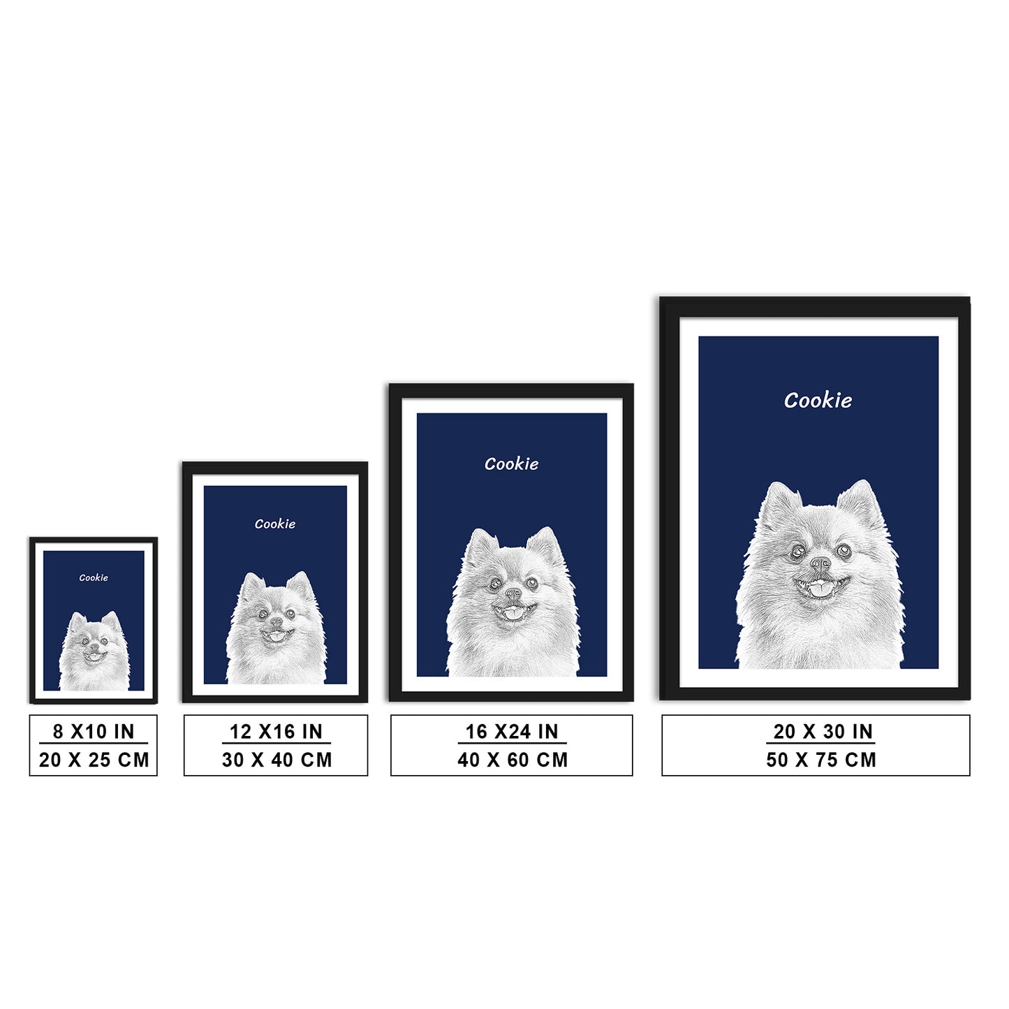 Personalized Sketch Pet Portrait Canvas from Photos - OARSE