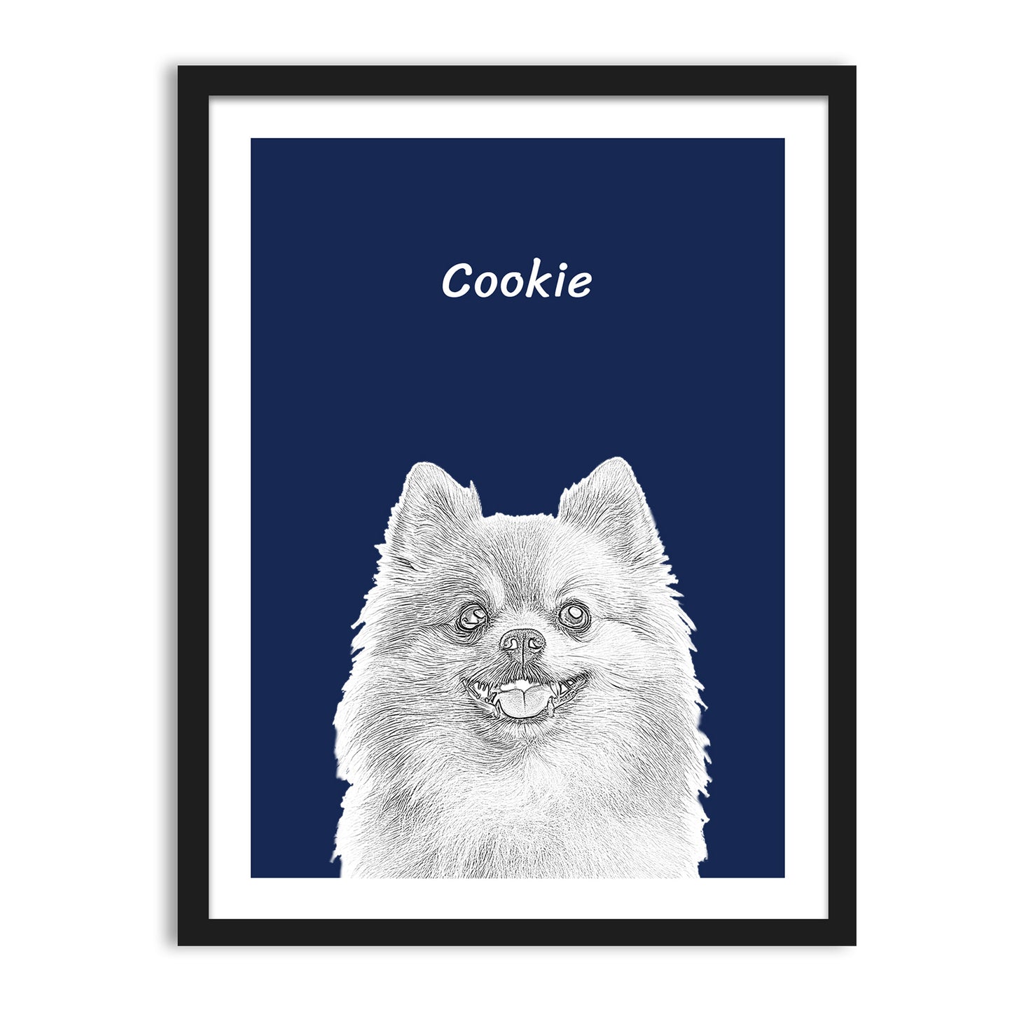 Personalized Sketch Pet Portrait Canvas from Photos - OARSE