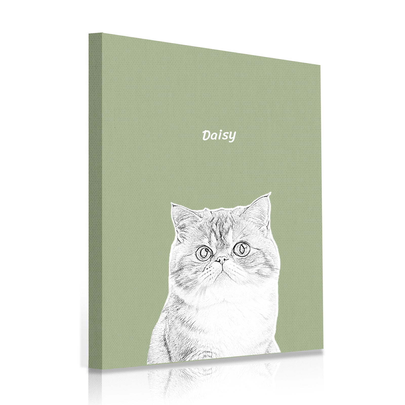 Personalized Sketch Pet Portrait Canvas from Photos - OARSE