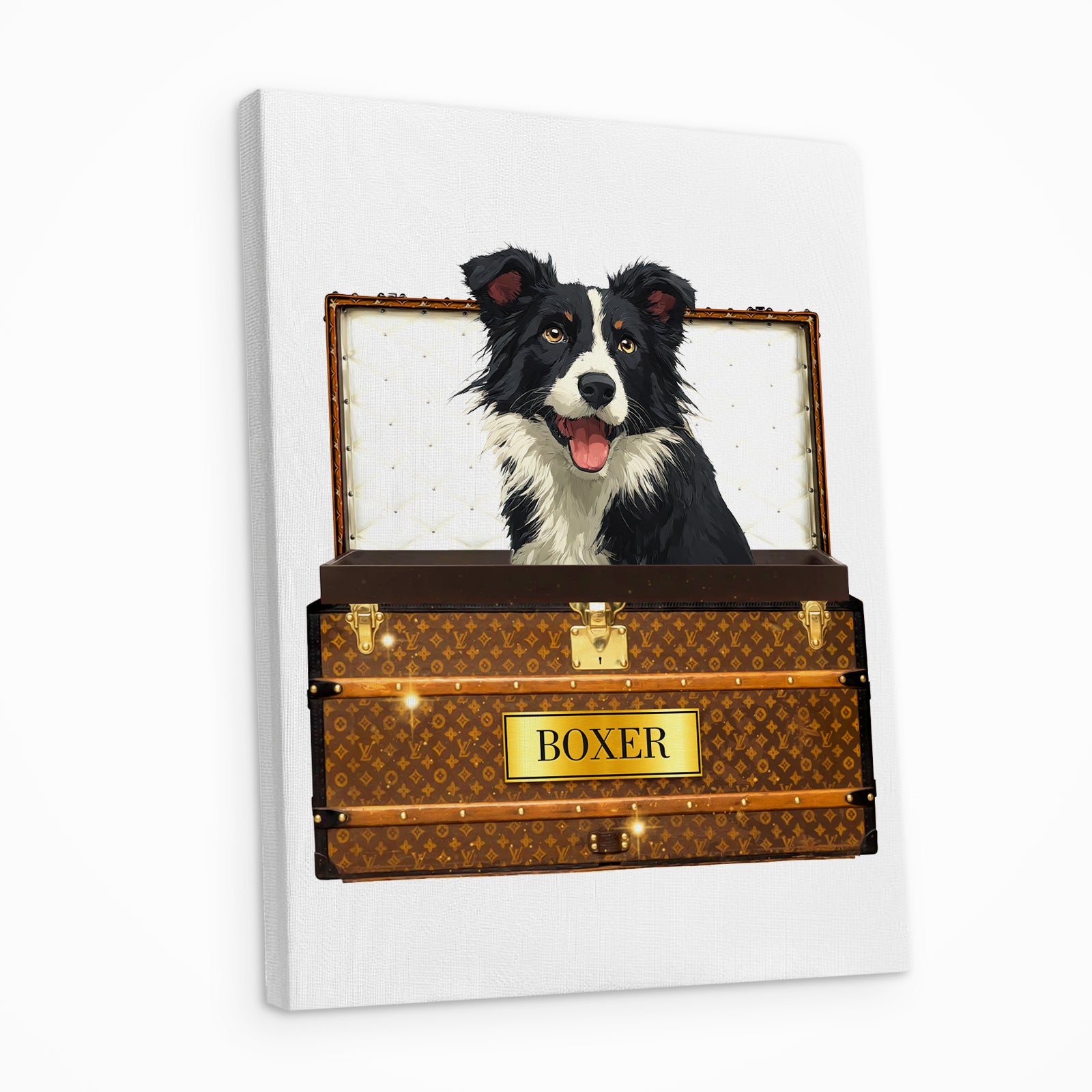 Personalized Travel-themed Pet Portrait Canvas with Photo - OARSE