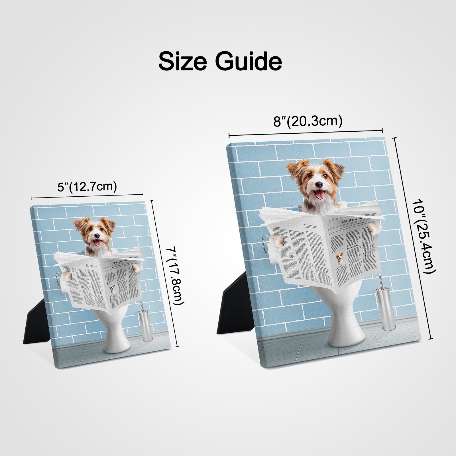 The Toilet Custom Pet Standing Canvas from Photo - OARSE