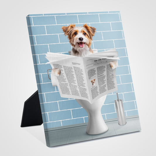 The Toilet Custom Pet Standing Canvas from Photo - OARSE