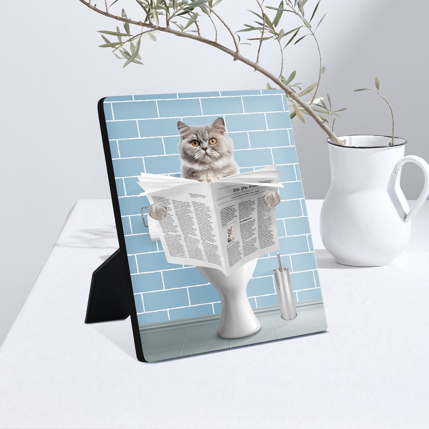 The Toilet Custom Pet Standing Canvas from Photo - OARSE