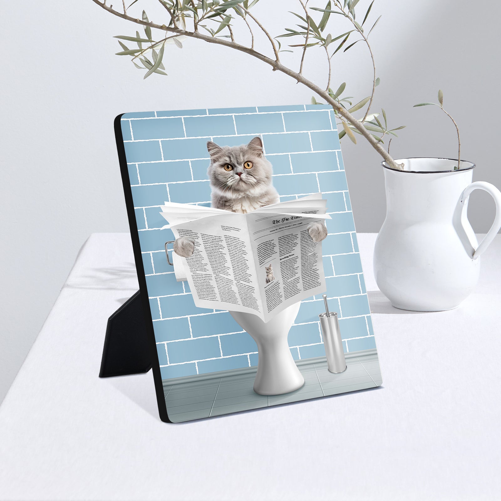The Toilet Custom Pet Standing Canvas from Photo - OARSE