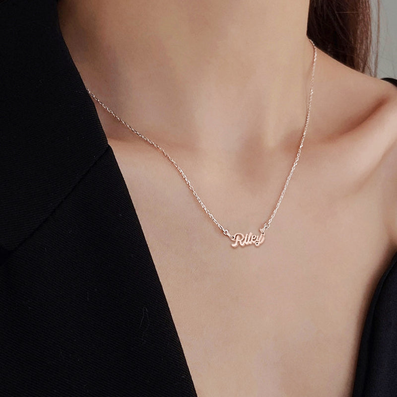 Stainless Steel Name Necklace, Customized Name Pendant - Oarse