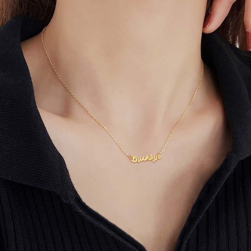 Stainless Steel Name Necklace, Customized Name Pendant - Oarse