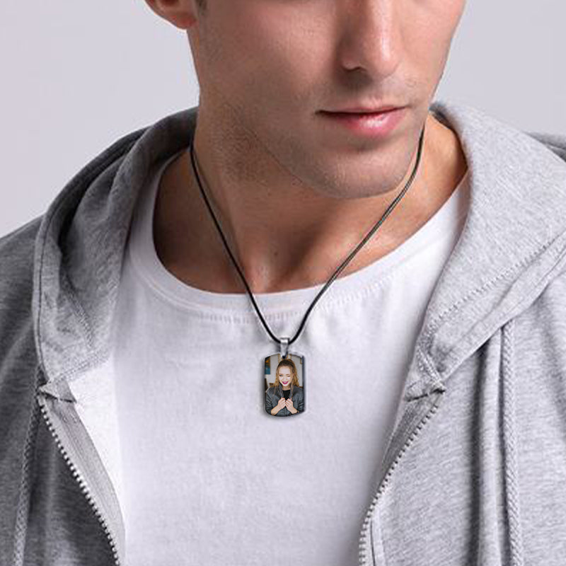 Custom Dog Tag Necklace, Engraved Dog Tag Necklace - Oarse