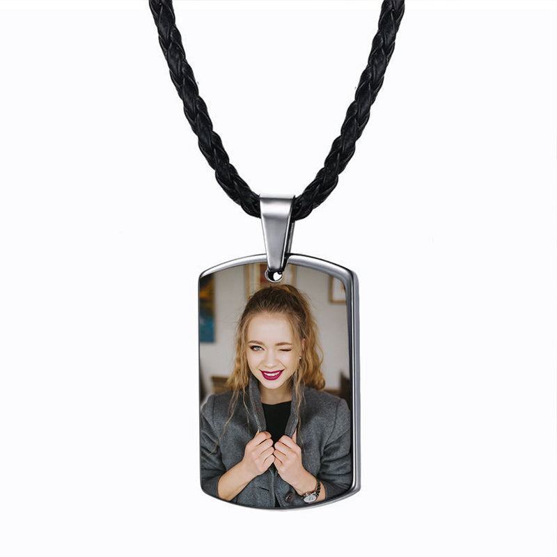 Custom Dog Tag Necklace, Engraved Dog Tag Necklace - Oarse