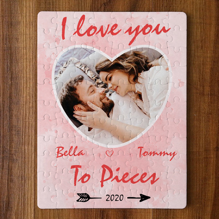 Couple Photo Puzzle 500 Piece Custom Wooden Jigsaw Puzzles 1000 Pieces, Photo Gift For Boyfriend Girlfriend - Oarse