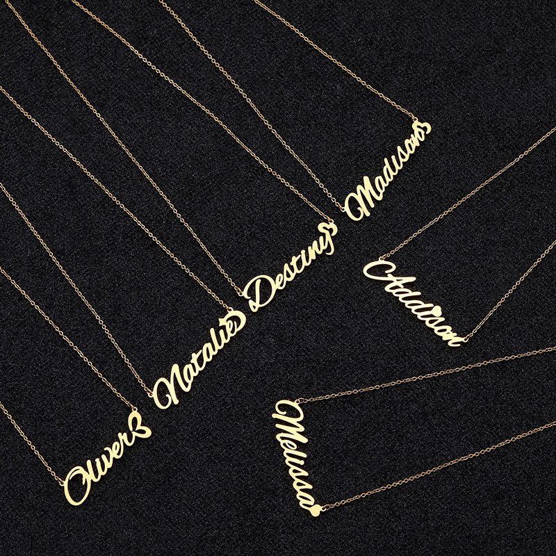 Personalized Chain With Name Script Name Necklace - Oarse