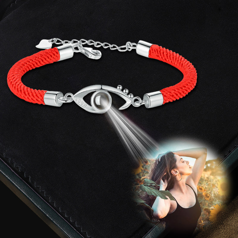 Eyes Personalized Photo Projection Bracelet Love Bracelets For Couples, Two Bracelet - Oarse
