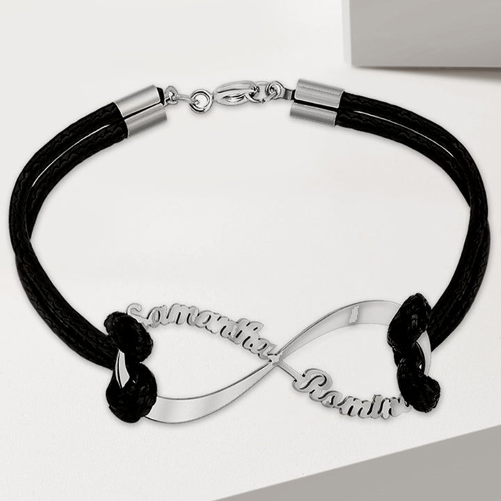 Custom Infinity Name Bracelet - Oarse