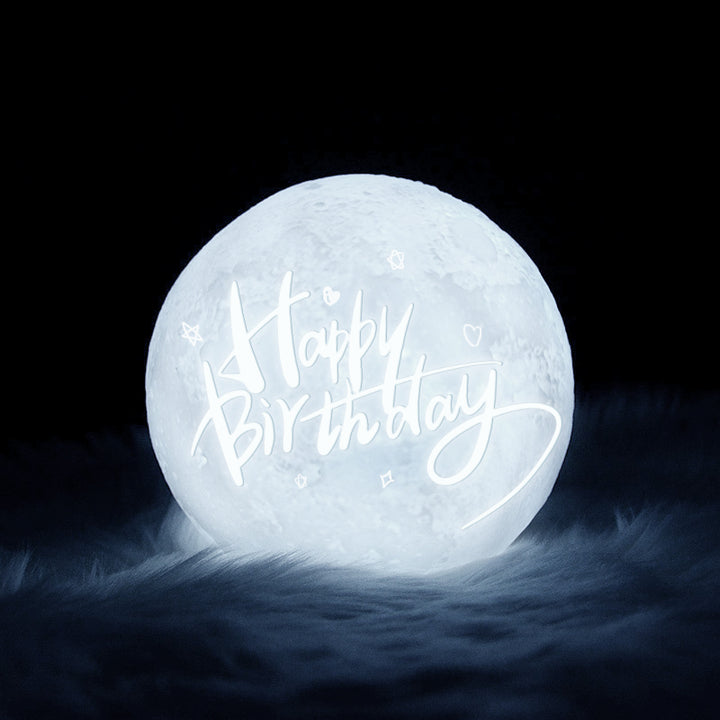 Customized Happy Birthday Photo Moon Lamp - Oarse