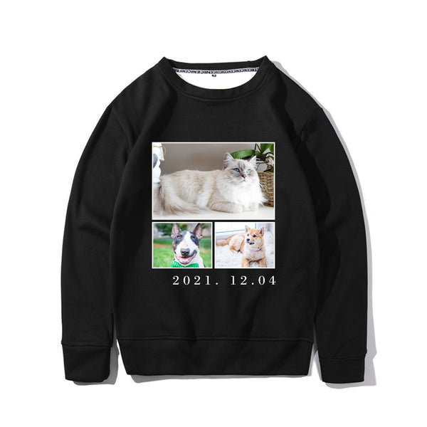 Custom Collage Pet Photo Sweatshirt - Oarse