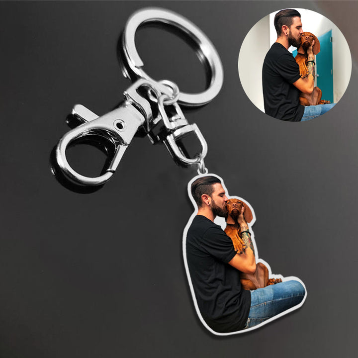 Custom Photo Keychain For Him, Her - Oarse