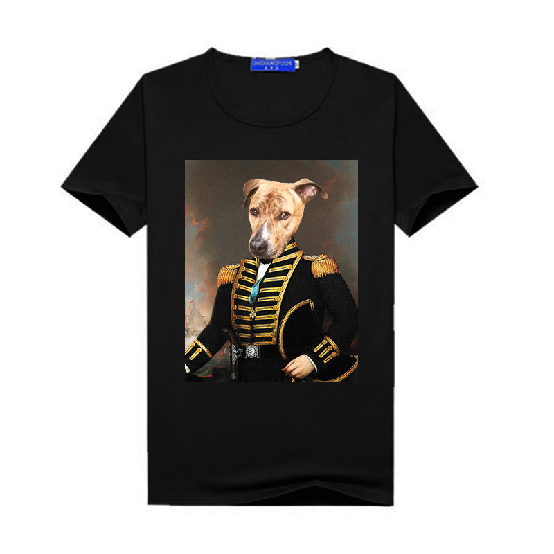 The Commander Pet Portrait Custom Women's T Shirt - Oarse
