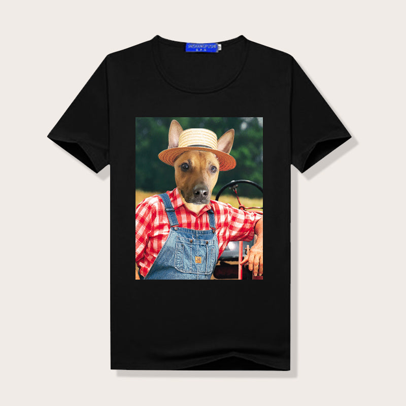 The Farmer Custom Pet Face Women T Shirt - Oarse