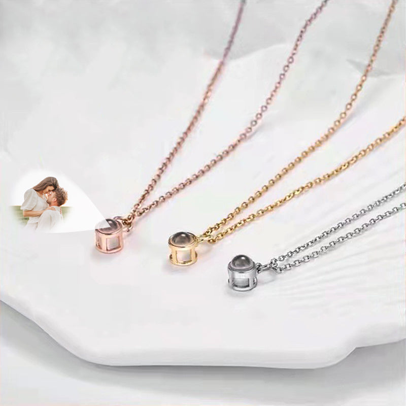 Personalised Photo Projection Necklace, Necklace With Photo Projection - Oarse