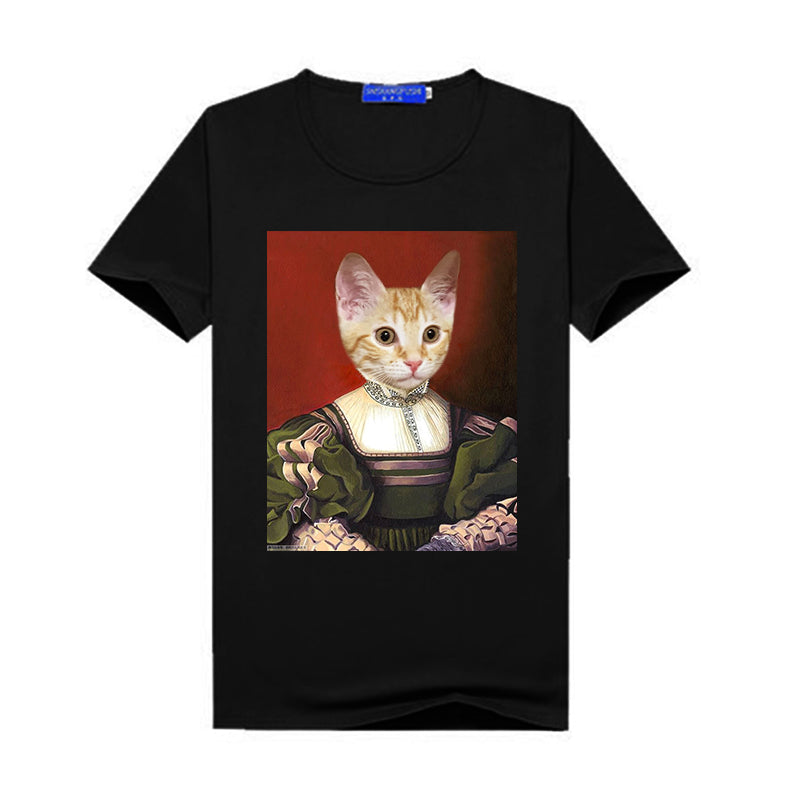 The Gentlewoman Pet Portrait Personalized Women T-Shirt - Oarse