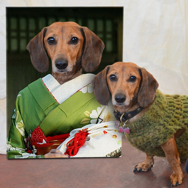The Geisha Personalized Pet Portraits - Oarse