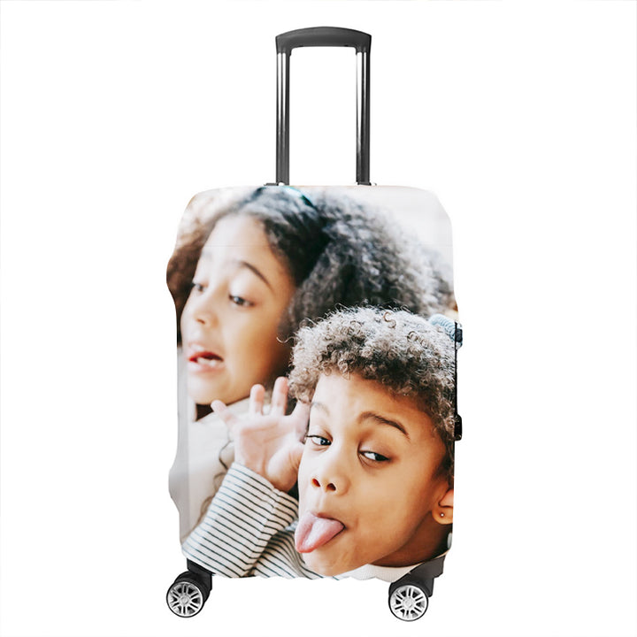 Custom Luggage Covers Face Photo Suitcase - Oarse
