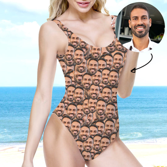 Custom Boyfriend Face Swimsuit For Women - Oarse