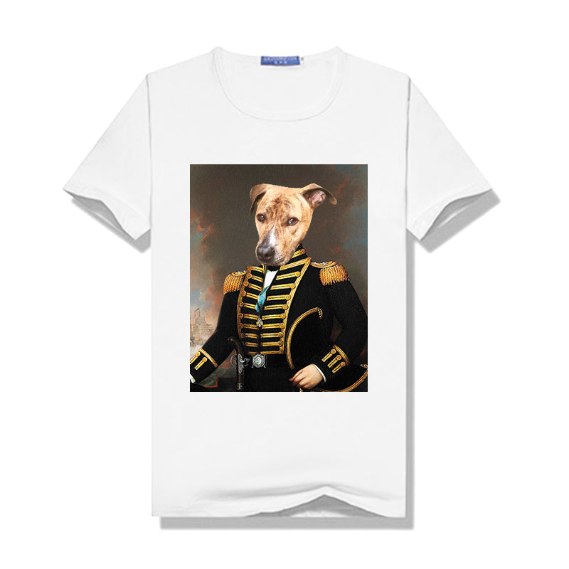 The Commander Pet Portrait Custom Women's T Shirt - Oarse