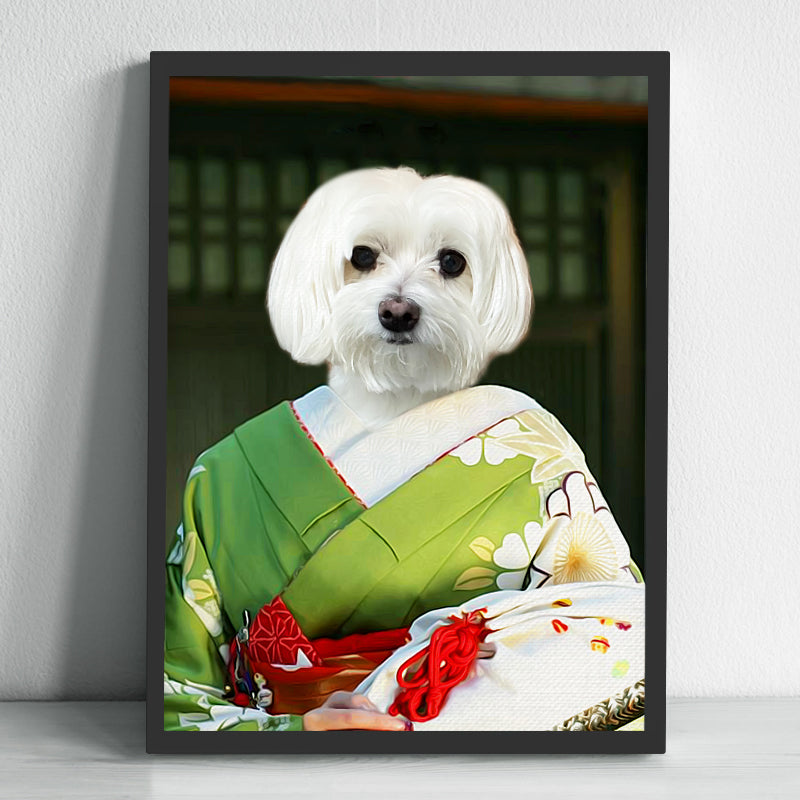 Personalized Pet Portraits Canvas Prints with Your Photo for Pet Lover-  The Geisha Canvas - OARSE