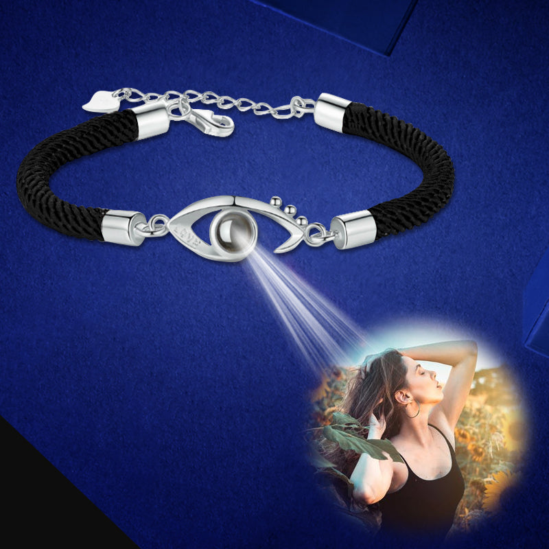 Eyes Personalized Photo Projection Bracelet Love Bracelets For Couples, Two Bracelet - Oarse