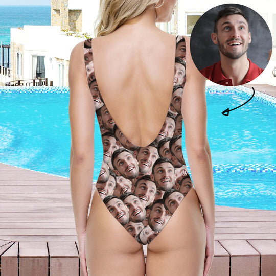 Custom Boyfriend Face Swimsuit For Women - Oarse